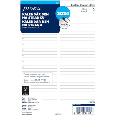 Filofax A5 Denní 2024