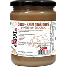 eBrat Čoko krém arašidový s mliečnou čokoládou 500 g