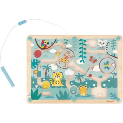Janod Tropik Магнитен лабиринт с писалка Джунгла