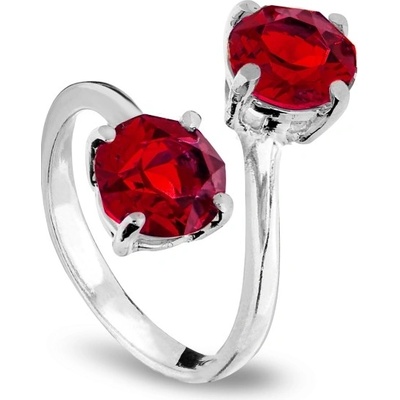 Spark Prsten červený se Swarovski Elements Ronda PP10882SC Scarlet