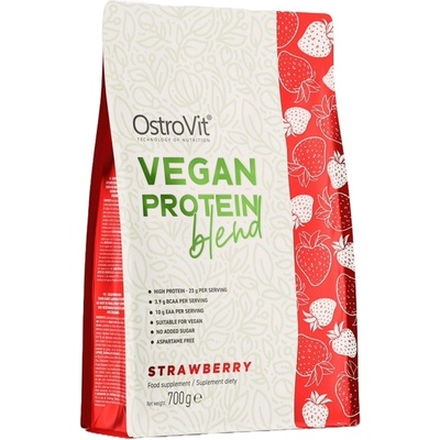 OstroVit Vegan Protein Blend | Pea + Soy + Pumpkin [700 грама] Ягода