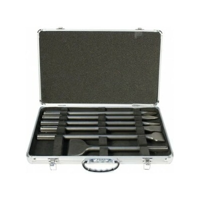 Makita sada sekáčů SDS-Max v Al kufru: 2x špičák 400mm, 2x sekáč plochý 25x400mm, 1x sekáč plochý 50x400mm, – Zbozi.Blesk.cz