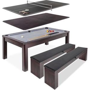 Tat Biliard Билярдна маса Andaluzia Wenge 7ft с пейки и трапезен плот Маса за билярд