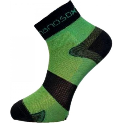 NanoSox AG-TIVE CYKLON ponožky čierna+ GN Zelená