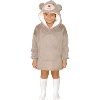Cozy Noxxiez CH308 Мече - топло телевизионно одеяло с качулка за деца 3 - 6 години