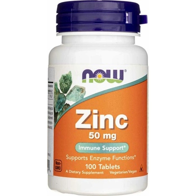 Now Foods Zinok 50 mg 100 tabliet
