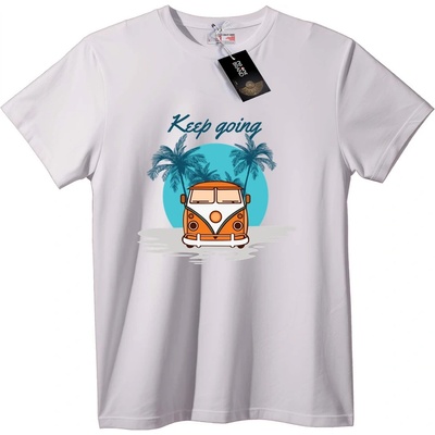NOONEBRAND Тениска Продължавай Ван - S, White