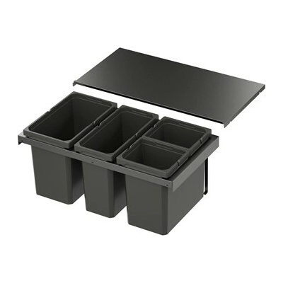 VS ENVI Flex Systém na třídění odpadu KB 800 mm, 1×22/1×16/2×10 l, lava