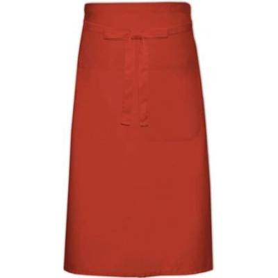 Link Kitchen Wear Kuchařská zástěra s kapsou X970T Terracotta Pantone 4840 100x70cm