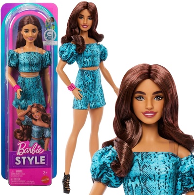 Barbie Fashionistas Modelka v topu a sukni