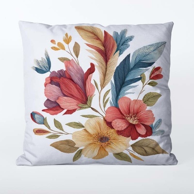 Takoy Povlak na polštář 45x45 nepromokavý polyester boho květiny 1-HT-00311 | 45 x 45 cm
