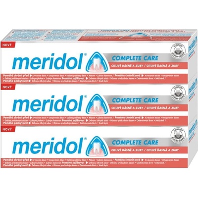 Meridol Complete Care citlivé dásně a zuby 3 x 75 ml