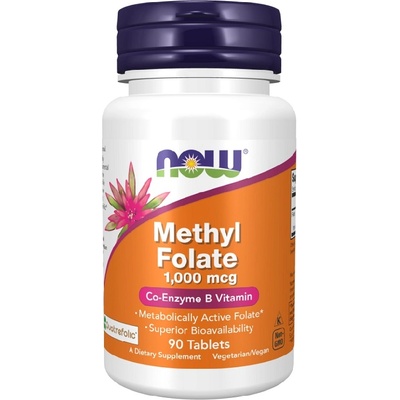 NOW NOW Methyl Folate 1, 000mcg, 90 Tablets