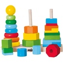 Drevené hračky Woody Set skládacích věží