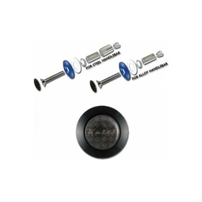 Hliníková zavažíčka KEITI, do řidítek 7/8" (22mm), různé barvy, (pár-2ks), černá