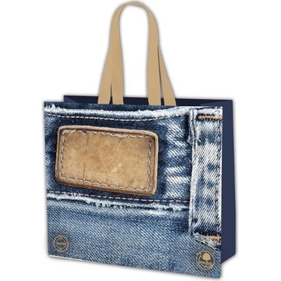 Taška pevná s uchom jeans