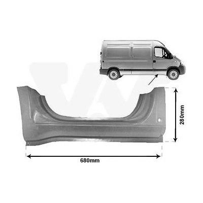 Nástupní panel VAN WEZEL 4387102