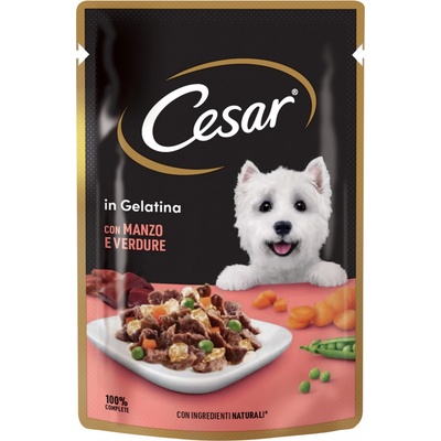 Cesar s jemným hovězím a mrkví ve šťávě 24 x 100 g