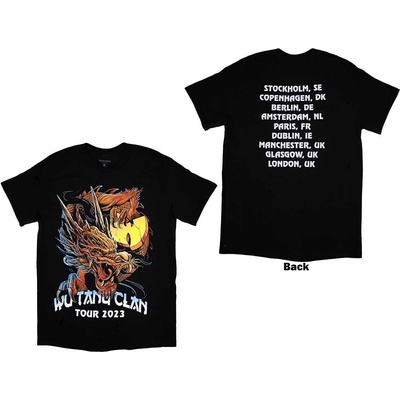 Wu-Tang Clan tričko Tour '23 Dragon Back Print čierne