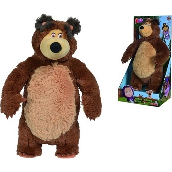 Simba Máša a medveď Plyšový medveď s mobilnými nožičkami 43 cm