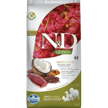N&D Quinoa Dog GF adult medium & maxi skin & coat duck & coconut 7 kg