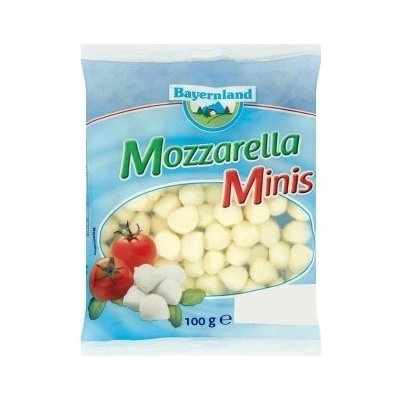 Bayernland Mozzarella minis nezrejúci parený mäkký polotučný syr 100 g