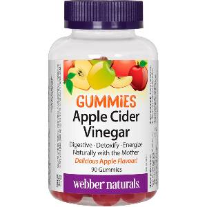Webber Naturals Apple Cider Vinegar Gummies, 90 желирани таблетки, Webber Naturals