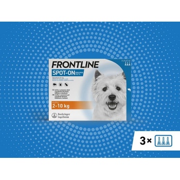 Frontline Spot-On Dog S 2-10 kg 3 x 0,67 ml