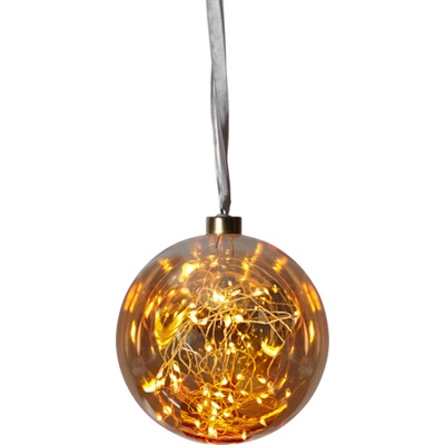 Star trading Skleněná LED koule Glow 15x LED