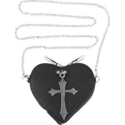 Poizen industries портмоне за монети (чантичка) poizen industries - faithless heart - black - b-ftshrcp-b-1