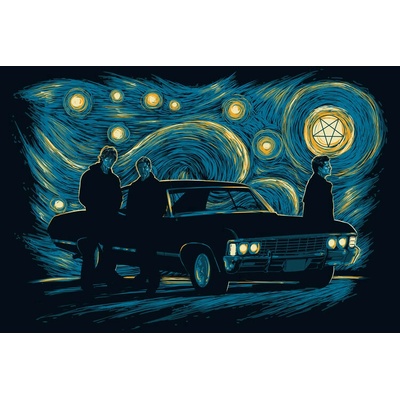 Plagát, Obraz - Supernatural Night, 40 × 26.7 cm