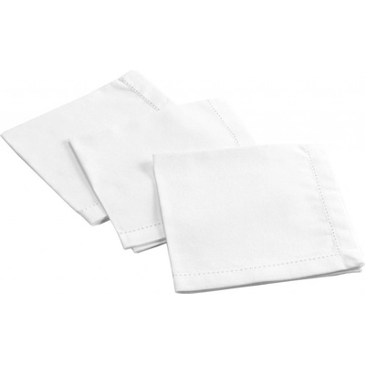 Douceur d'intérieur bavlna ubrousky Charline 3ks bílé 40x40cm