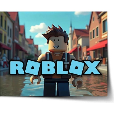 Sablio Plagát ROBLOX Mesto - 60x40 cm