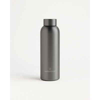 Waterdrop Thermo Steel Metal nerezová láhev na vodu barva Charcoal 600 ml
