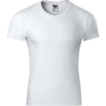 MALFINI Malfini slim fit v-neck 146 / Мъжка тениска с "v" деколте - бяла s (1460013)