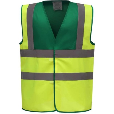 Yoko HI-VIS HVW100 / Предпазна жилетка - зелена за парамедик/ жълта с висока видимост L (79W100zx403)