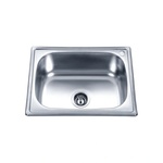 Inter Ceramic Кухненска мивка ick d6045p - алпака, едно корито с плот (ick d6045p) Мивка за вграждане
