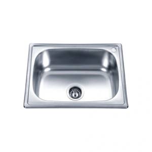 Inter Ceramic Кухненска мивка ick d6045p - алпака, едно корито с плот (ick d6045p) Мивка за вграждане
