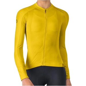 Castelli Дамска фланелка с дълъг ръкав за колоездене Castelli Women's Espresso 2 Long Sleeve Jersey Cycling jersey - Mango Mojito (156-2748-0215)