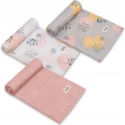 Lionelo Bamboo Bambusové plienky Set Leaf 3 ks
