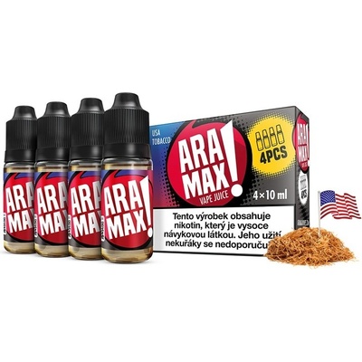 Aramax 4Pack USA Tobacco 10 ml 12 mg – Zboží Dáma