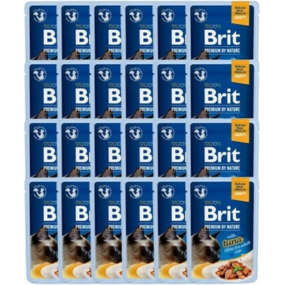 Brit Premium Cat Delicate Fillets in Gravy Tuna 24 x 85 g