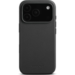 WOOLnut Калъф за iPhone 17 Pro от Woolnut - Кожен - Черен (K-WN-IP17P-C-3165-BK)