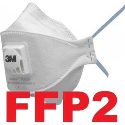 CANIS respirátor na vírus FFP2 3M 9322, skladací, výdychový ventilček UNI
