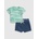 GAP Бебешки комплект Brannan Bear тениска и шортове GAP GAP | Sin Zelen | Момчешки | 50-62