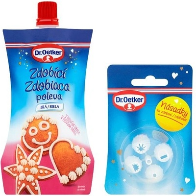 Dr. Oetker Zdobicí poleva bílá (140 g)