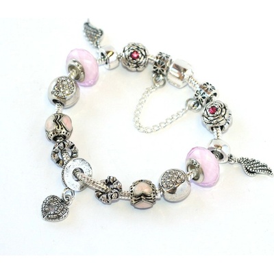 Fashion Jewerly Andělské srdce a křídla růžový luxus 1586