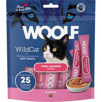 WOOLF Snack WOOLF WildCat Cream Regular Tuna&Salmon 25 x 14 g