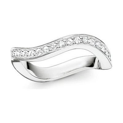 Thomas Sabo prsteň Vlnitý TR2010 051 14 58 Sterling silver