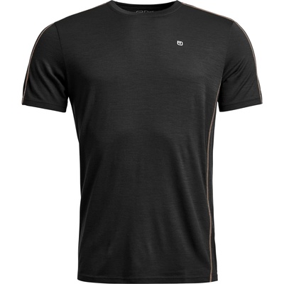Ortovox Мъжко мериносово термобельо Ortovox 185 Rock'N'Wool Short Sleeve Merino base layer - Black Raven (015-1352-0812)